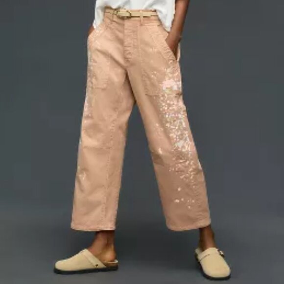 Brand New Pilcro Millie Low-Slung Barrel Pants - Picture 9 of 16